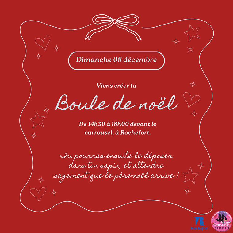 Atelier créatif boule de noël_Rochefort