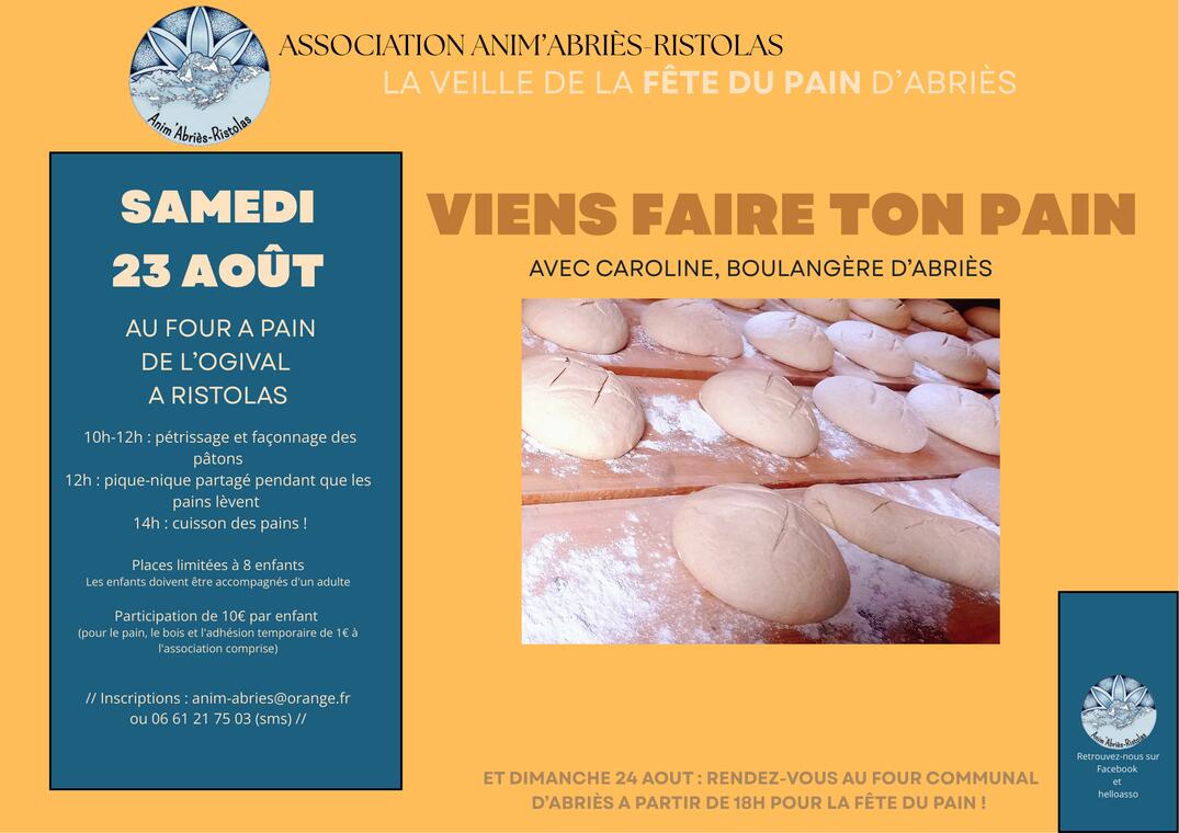 Atelier fabrication du pain_Abriès-Ristolas