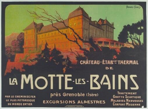 La station thermale de la Motte-les-Bains (affiche publicitaire)