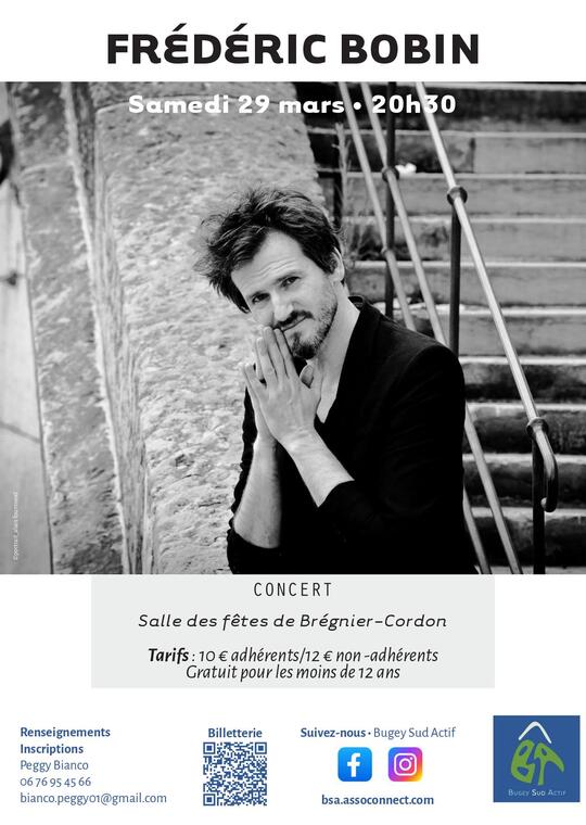 Concert de Frédéric Bobin_Brégnier-Cordon