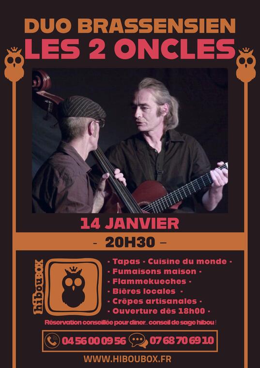 Concert Les 2 Oncles - Duo Brassensien_Villard-de-Lans