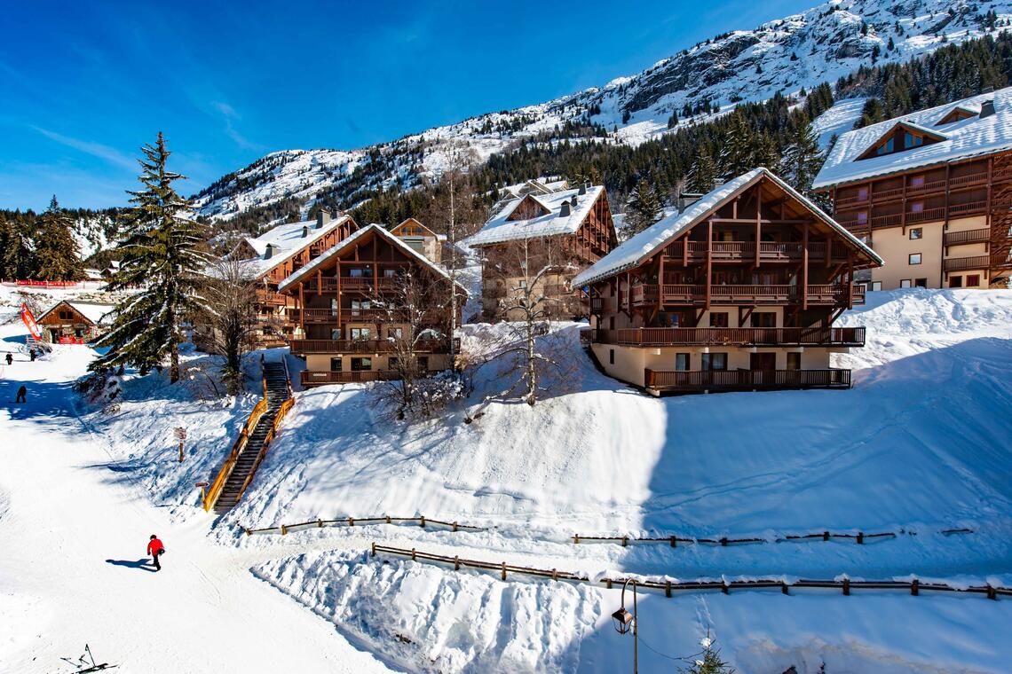 Vue sur les chalets