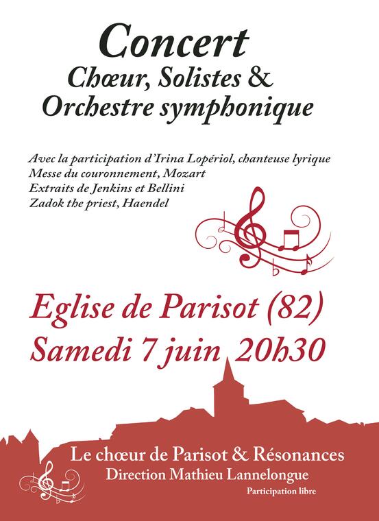 Concert du 7 juin à Parisot