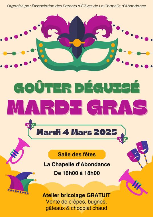 Goûter déguisé : mardi-gras_La Chapelle-d'Abondance