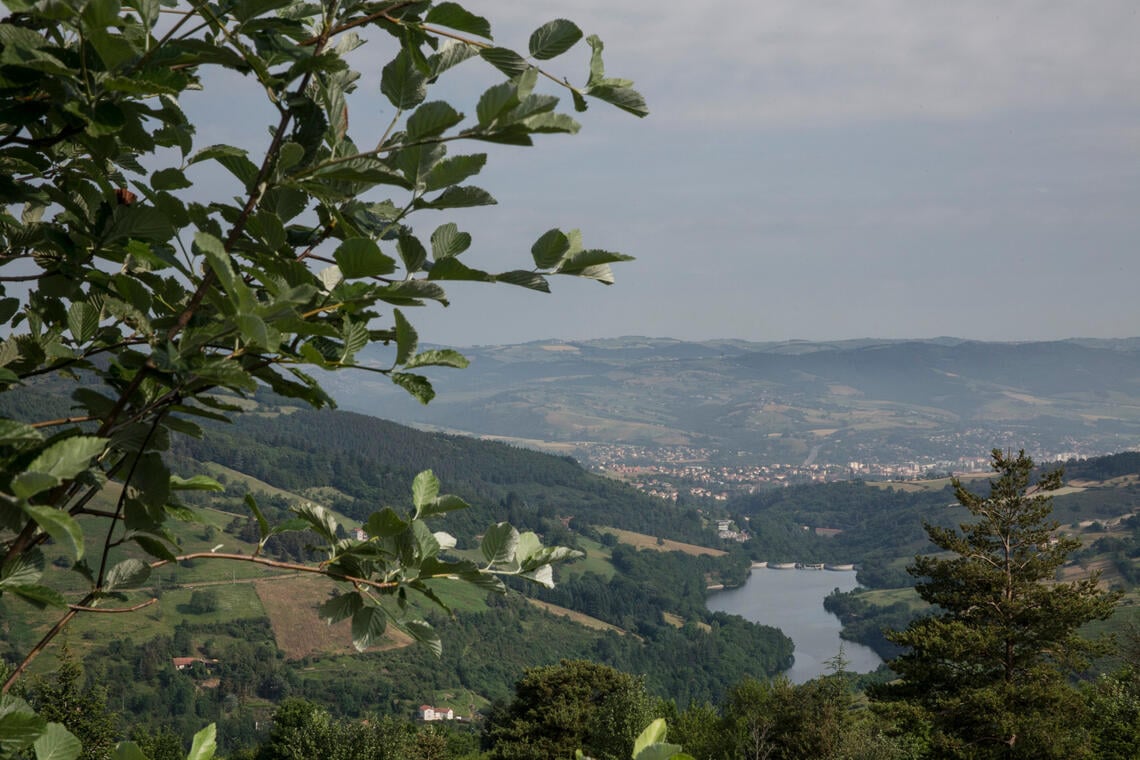 Vue sur le barrage de Soulage