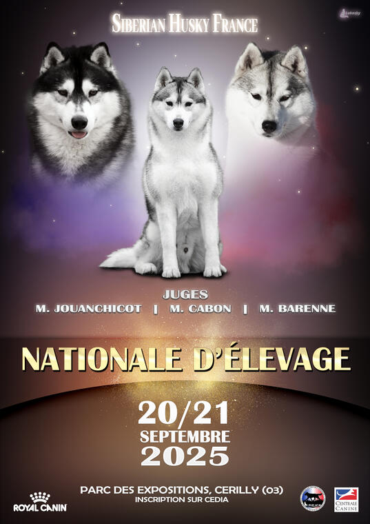 Nationale d'élevage du Husky Sibérien_Cérilly
