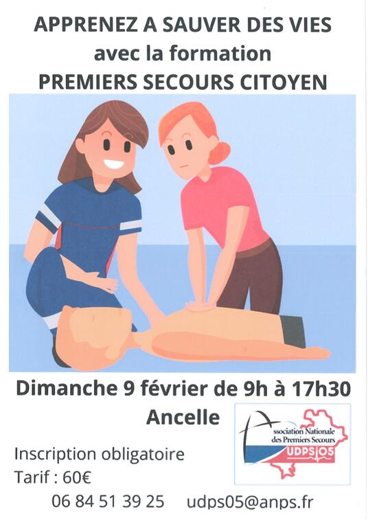 Formation premiers secours citoyen_Ancelle