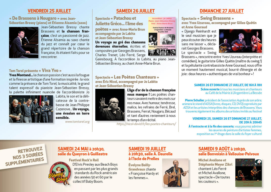Autour de Brassens - Concert "Michel AVALLONE et Stéphanie MEYER ZIKRI"_Vallouise-Pelvoux