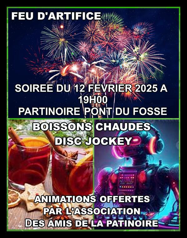 SOIREE DJ et FEU D'ARTIFICE à Pont du Fossé