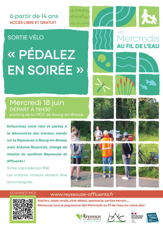[Les mercredis au fil de l'eau] Sortie vélo Pédalez en soirée_Bourg-en-Bresse