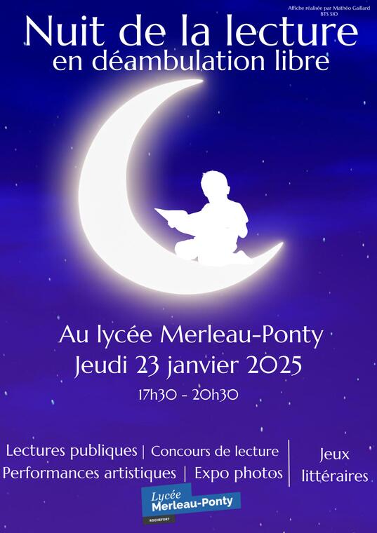 Affiche de la Nuit de la lecture