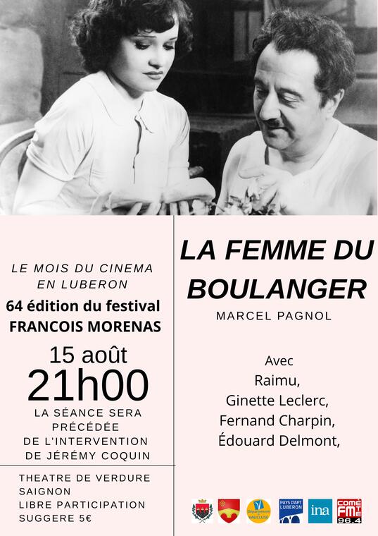 Festival François Morenas - La Femme du Boulanger - Marcel Pagnol_Saignon