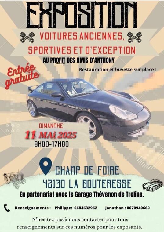 Voitures anciennes, sportives et d'exception - Exposition_Sainte-Agathe-la-Bouteresse