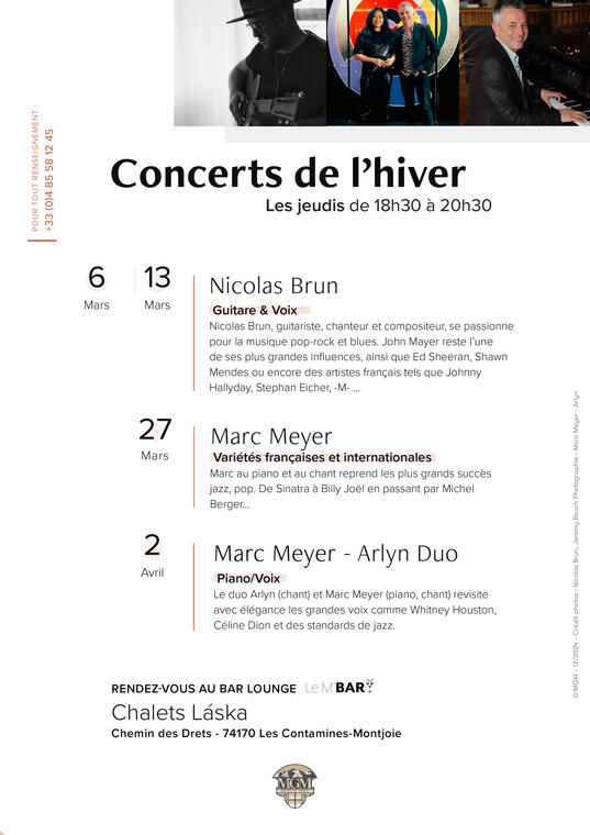 Concerts du jeudi aux Chalets Laska_Les Contamines-Montjoie