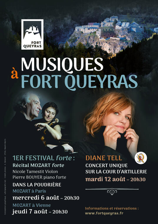 Musiques au fort -Concert unique de Diane TELL_Château-Ville-Vieille