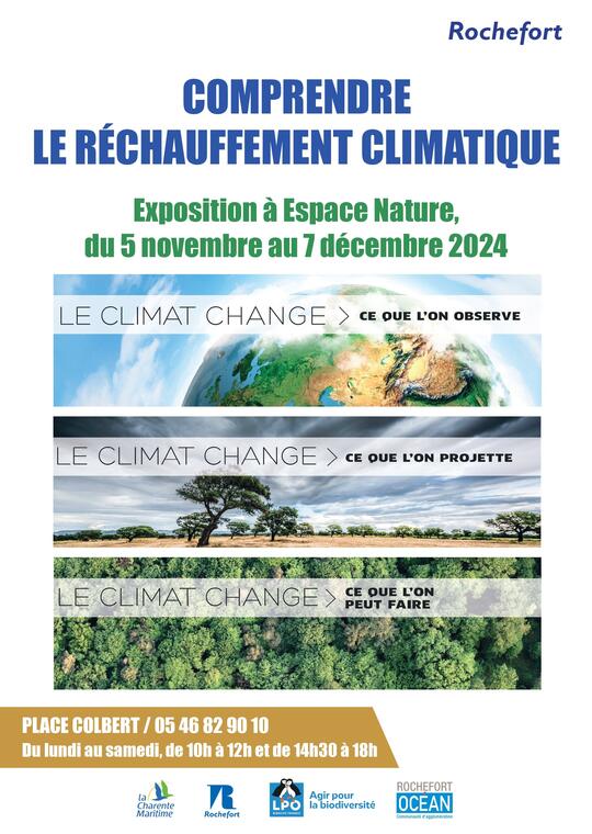 Affiche expo réchauffement climatique