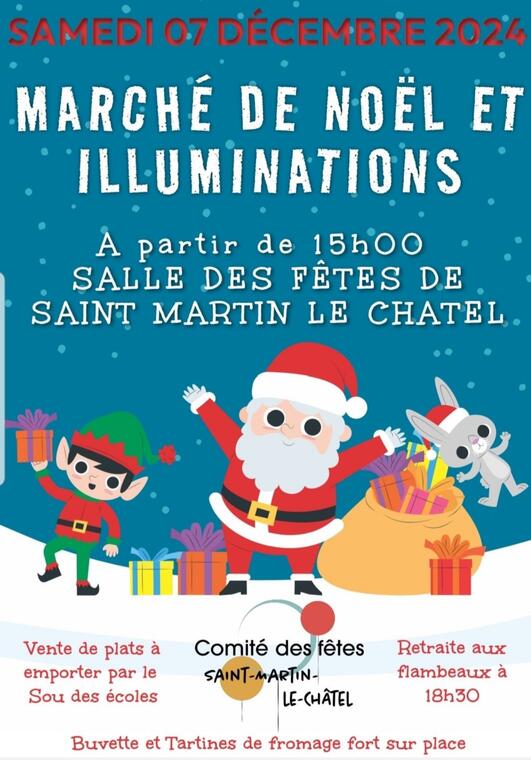 Marché de Noël et Illuminations Saint Martin le Châtel_Saint-Martin-le-Châtel