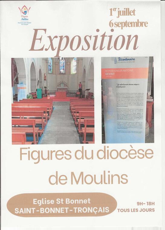 Exposition "Figures du diocèse de Moulins"_Saint-Bonnet-Tronçais