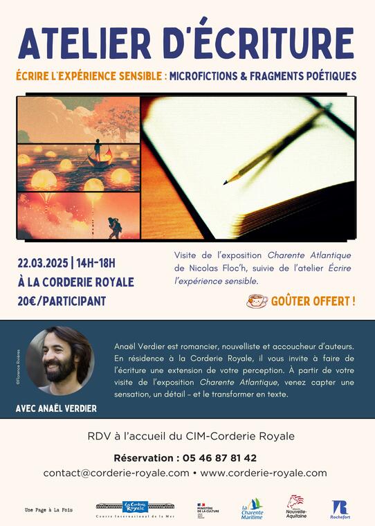 Atelier d'écriture avec Anaël Verdier_Rochefort