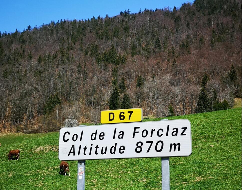 Panneau Col de la Forclaz