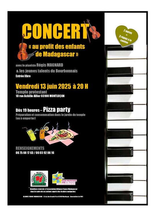 Concert "Au profit des enfants de Madagascar"_Montluçon