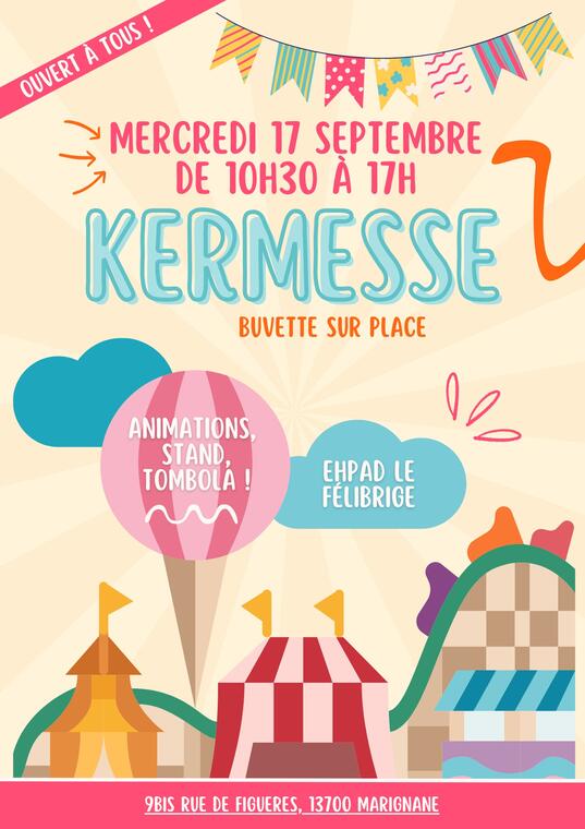 Kermesse à la maison de retraite Le Félibrige