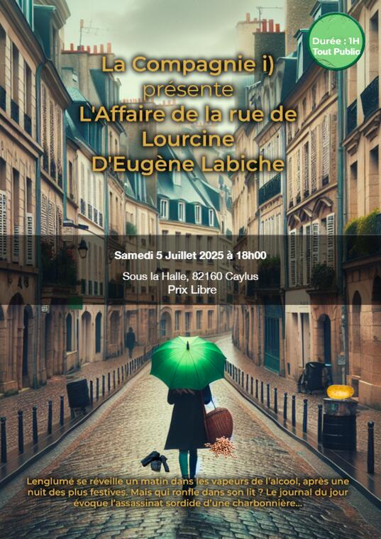 Spectacle de théâtre : L'affaire de la rue de Lourcine