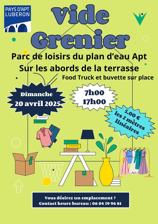 Vide grenier au plan d'eau