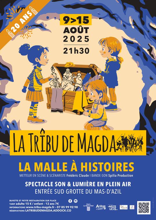 Spectacle Son et Lumière de La Tribu de Magda : La Malle à Histoires_Le Mas-d'Azil