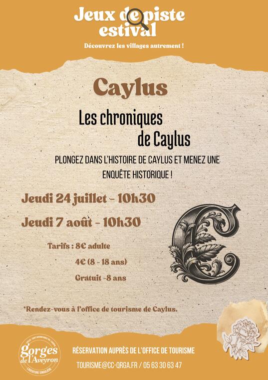 Jeu de piste à Caylus : Menez l'enquête historique_Caylus