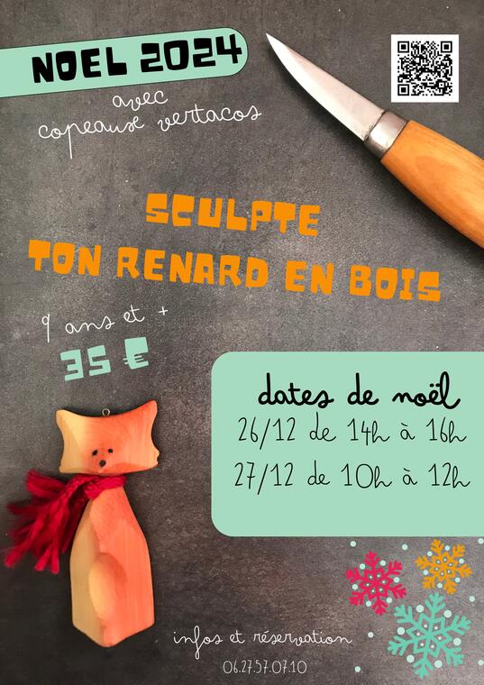 Sculpte ton renard en bois !_Villard-de-Lans