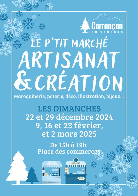 Affiche Le P'tit Marché artisanat et création