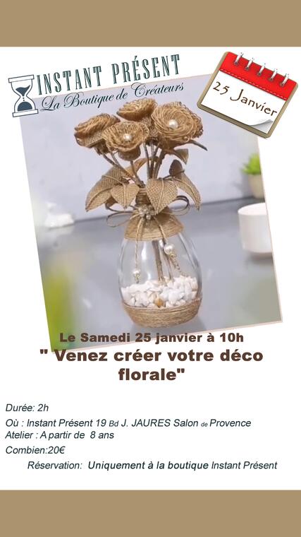 Atelier : Venez créer votre déco florale_Salon-de-Provence