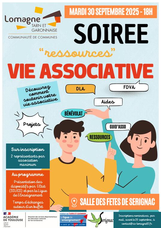 Soirée "Ressources vie associative"_Sérignac