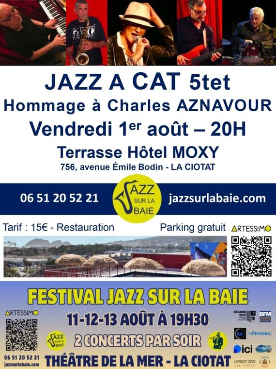 Concert Jazz A Cat Quintet - Hommage à Charles Aznavour_La Ciotat