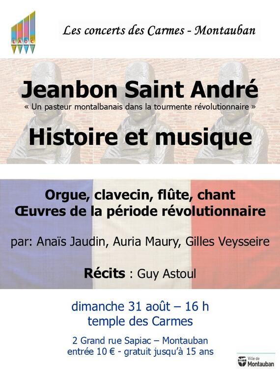 Concert & Histoire - Autour de Jeanbon Saint André_Montauban