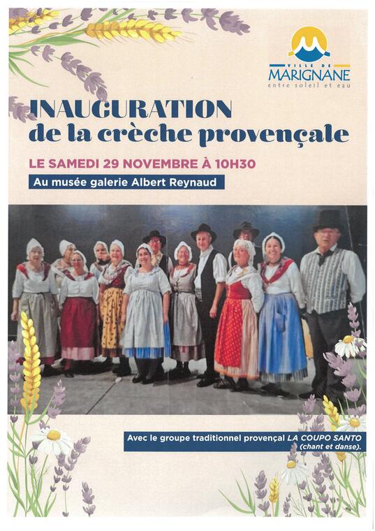 Inauguration de la crèche provençale au musée Albert Reynaud