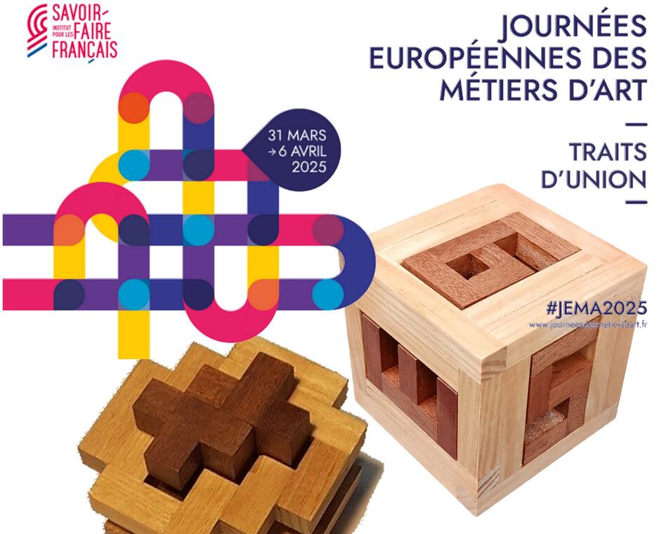 Journées européennes des métiers d'art - Présentation de fabrication artisanale de casse têtes en bois avec La Magie du Bois_Caussade