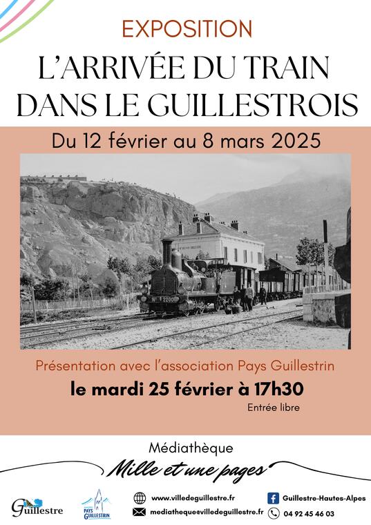 Exposition - "L'arrivée du train dans le Guillestrois"_Guillestre