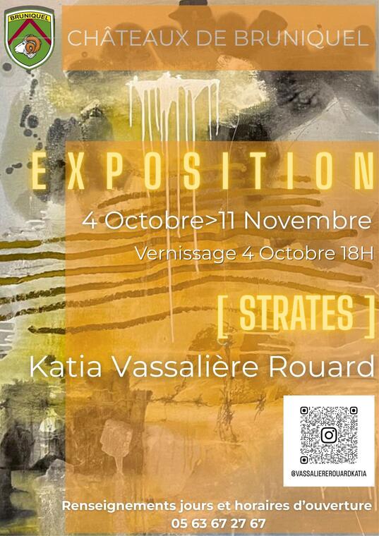 Exposition de peintures "Strates"_Bruniquel