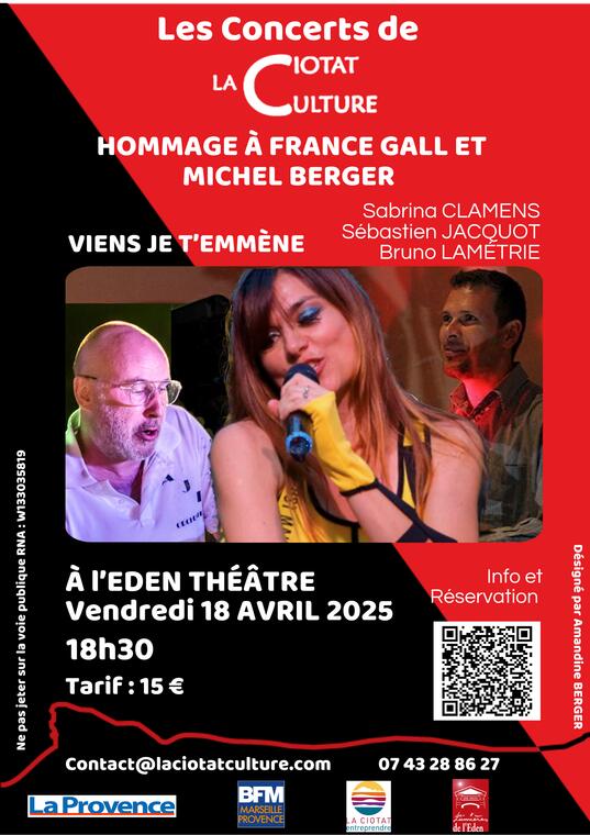 Concert Hommage à France Gall et Michel Berger_La Ciotat