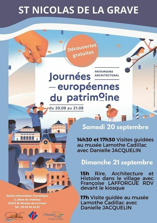 Visite guidée | Rire, Architecture et Histoire du village | Journées Européennes du Patrimoine_Saint-Nicolas-de-la-Grave