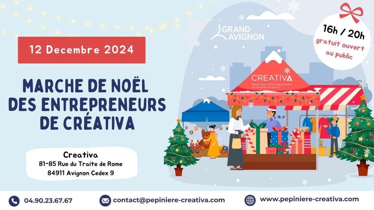 Marché de Noël des entrepreneurs de Créativa_Avignon