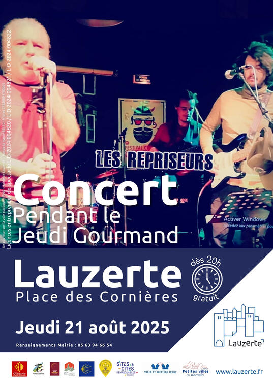 Affiche concert Les repriseurs