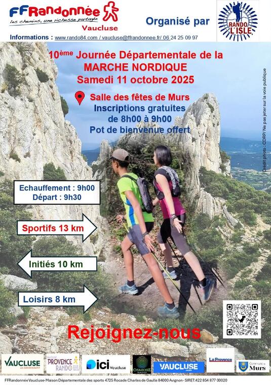 10eme Rando départementale de la marche nordique_Murs