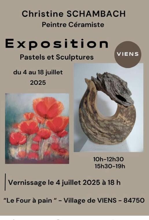 Exposition de pastels et sculptures_Viens