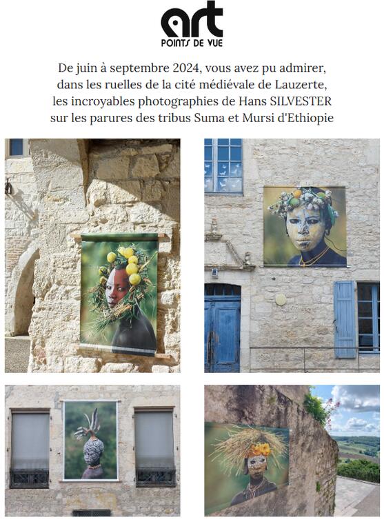 Vente de photos des œuvres sur bâches de Hans SILVESTER_Lauzerte