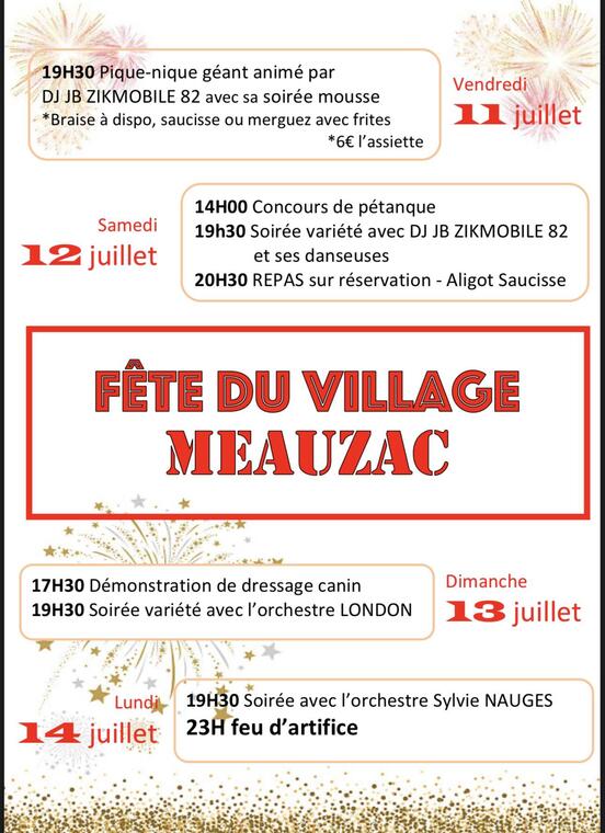 Fête du village de Meauzac_Meauzac