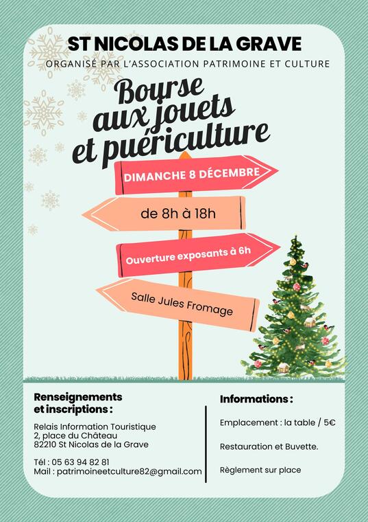 Bourse aux jouets et Puériculture_Saint-Nicolas-de-la-Grave