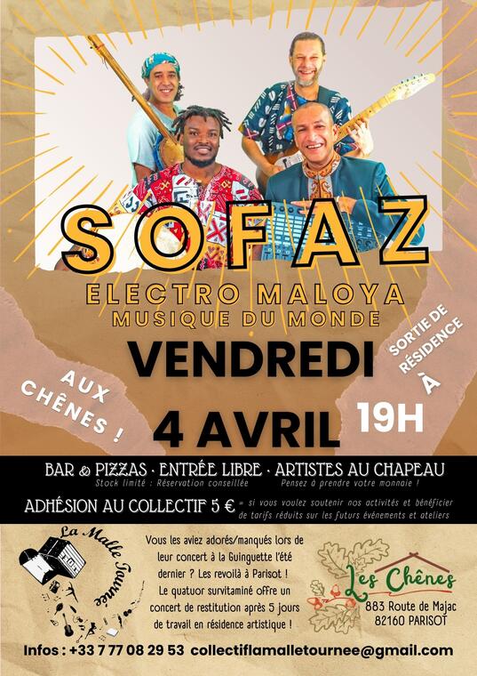 Affiche Concert SOFAZ aux Chênes